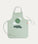 Waterproof Kids Apron - Happy clouds Green