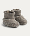 Wool Fleece Booties Lei -  Brown Melange