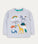 Adventure Applique Top - Grey Marl/Go Wild Animals