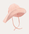 Floppy Swim Hat -  Coral Seersucker