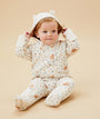 Bear Print Pramsuit - Honey Bear Print