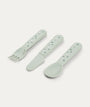 Foodie Cutlery Set - Happy dots Green