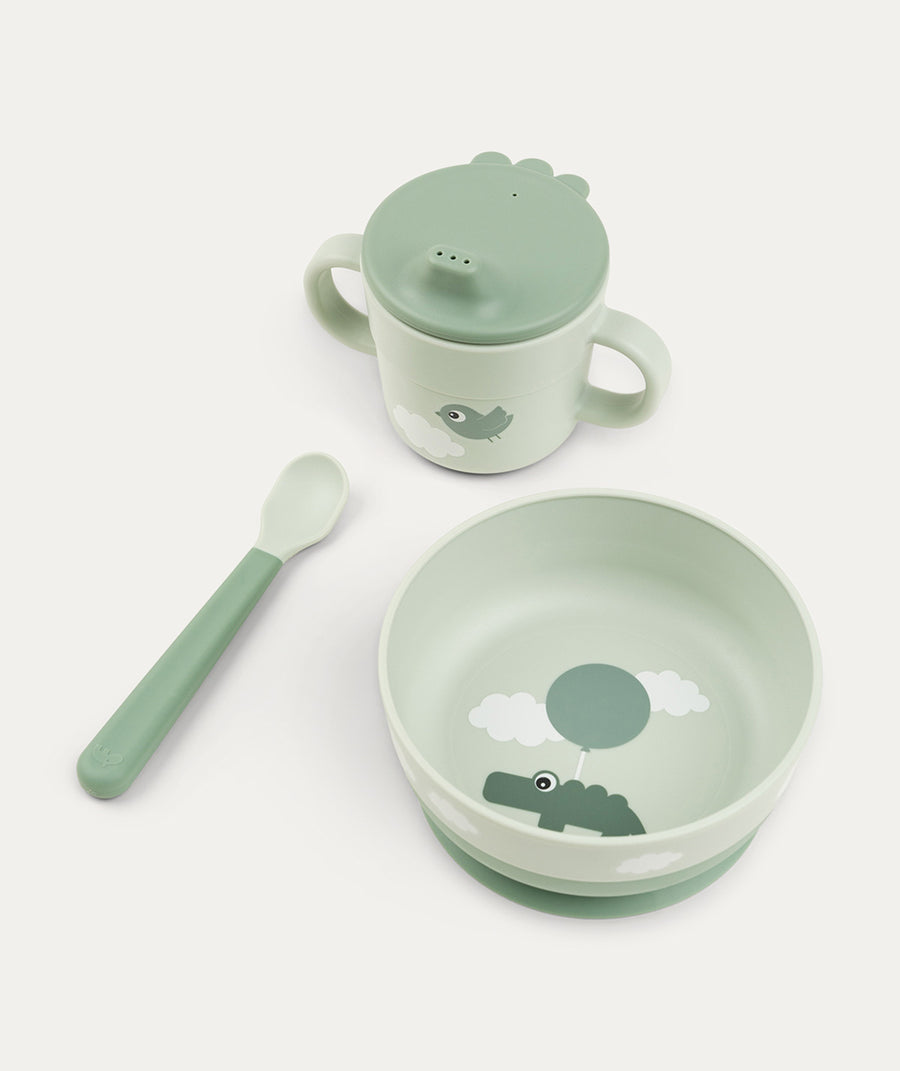 Foodie First Meal Set - Happy clouds Green