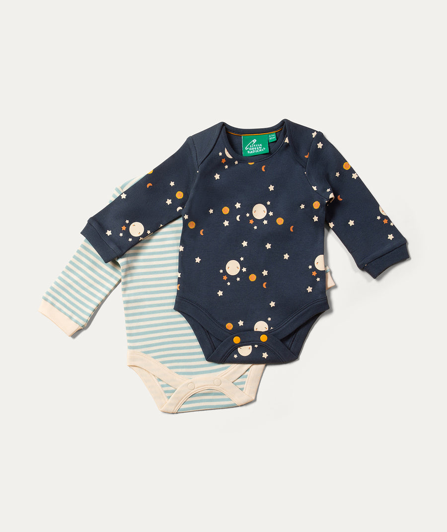 Organic Baby Bodysuit Set 2 Pack - Little Blooms