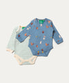 Organic Baby Bodysuit Set 2 Pack - Woodland Folk