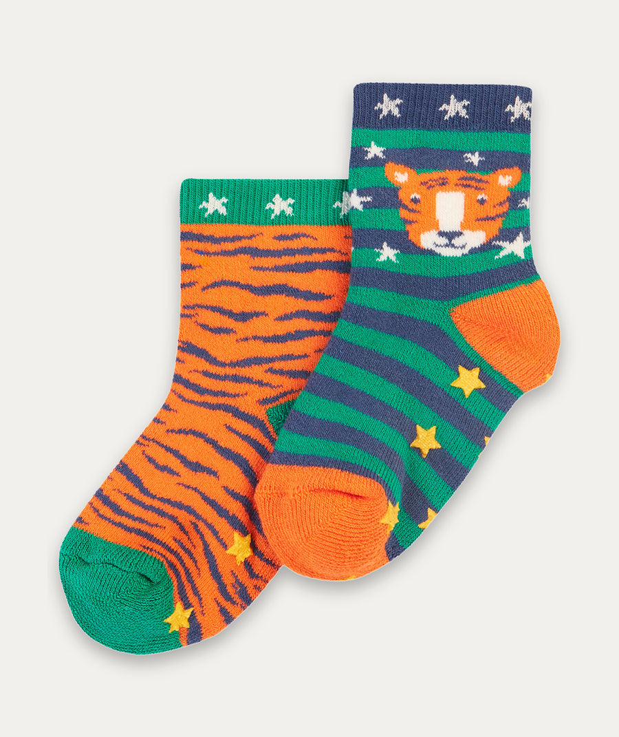 Grippy Socks 2 Pack - Tiger multipack