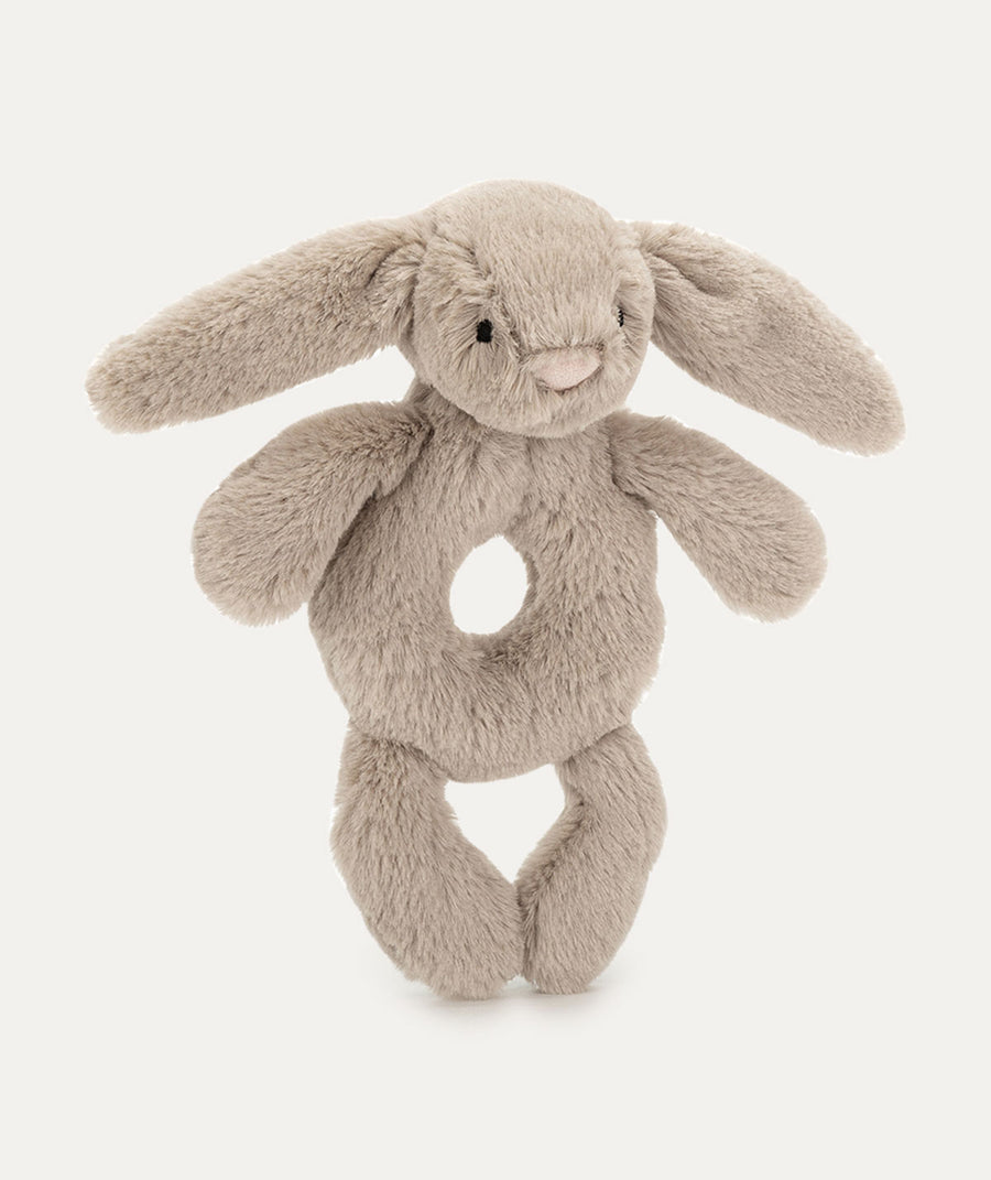 Bashful Bunny Ring Rattle - Beige