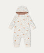 Bear Print Pramsuit - Honey Bear Print