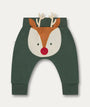 Ribbed Reindeer Jogger - Pine & Reindeer