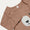 Ribbed Bear Face Long Sleeve Bodysuit - Bear & Brown