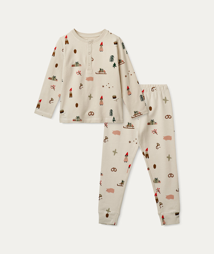 Wilhelm Pyjamas Set - Holiday / Sandy