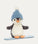 Peanut Penguin Snowboarding Small - Grey