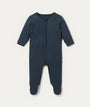 Ribbed Clever Zip Sleepsuit - Ribbed Navy