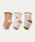 3-Pack Eloy Anti-Slip Baby Socks - Bunny / Sandy mix