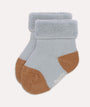 Terry Socks - light blue/caramel