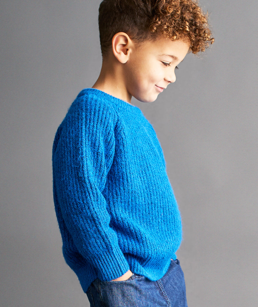 Soft Knit Jumper - Cobalt