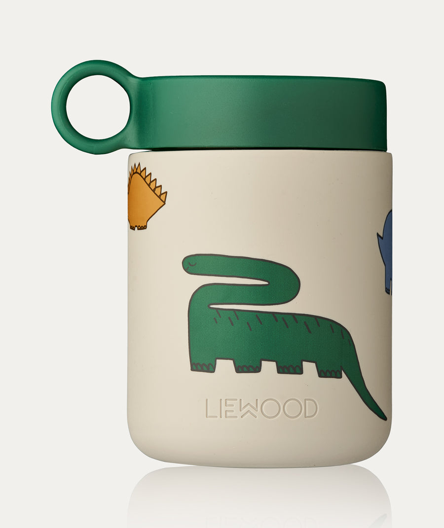 Kian Food Jar - Dinosaurs / Mist