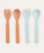 4 Pack Eco Spoons & Forks - Multi