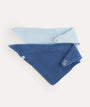 2 Pack Double Layer Bandana Bib - Blue