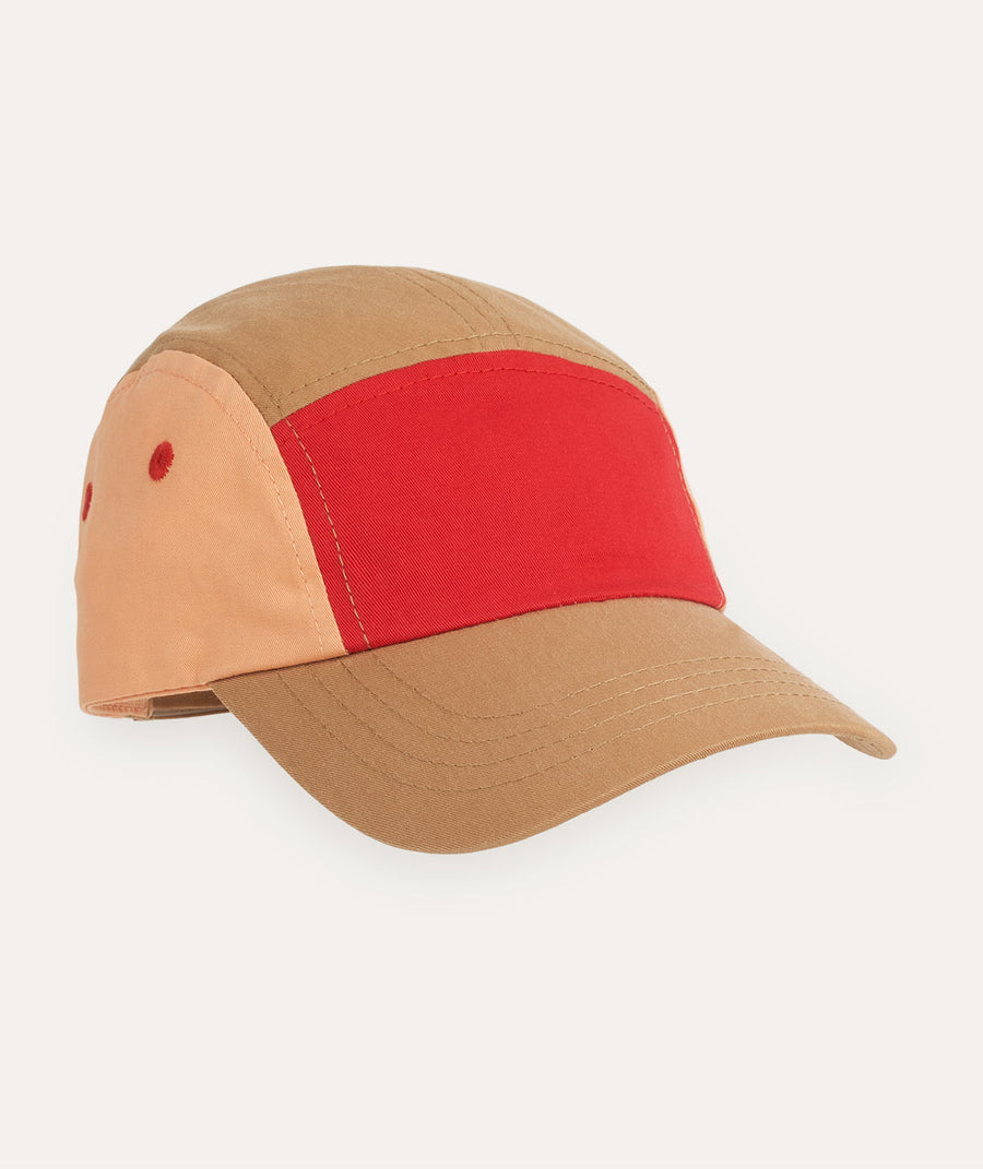 Colour Block Cap - Orange