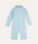 Seersucker Sunsuit - Soft Blue Stripe