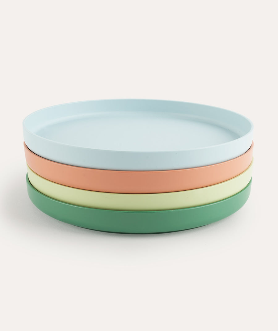 4-Pack Eco Plates Mix:Multi