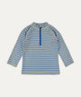 Recycled Zip Front Rash Vest -  Blue Stripe