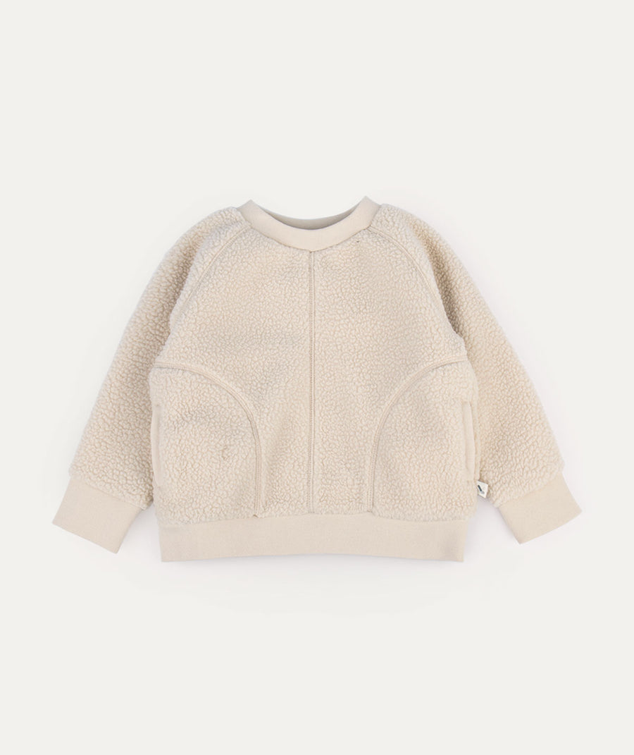 Sherpa Sweatshirt - Neutral Winter White