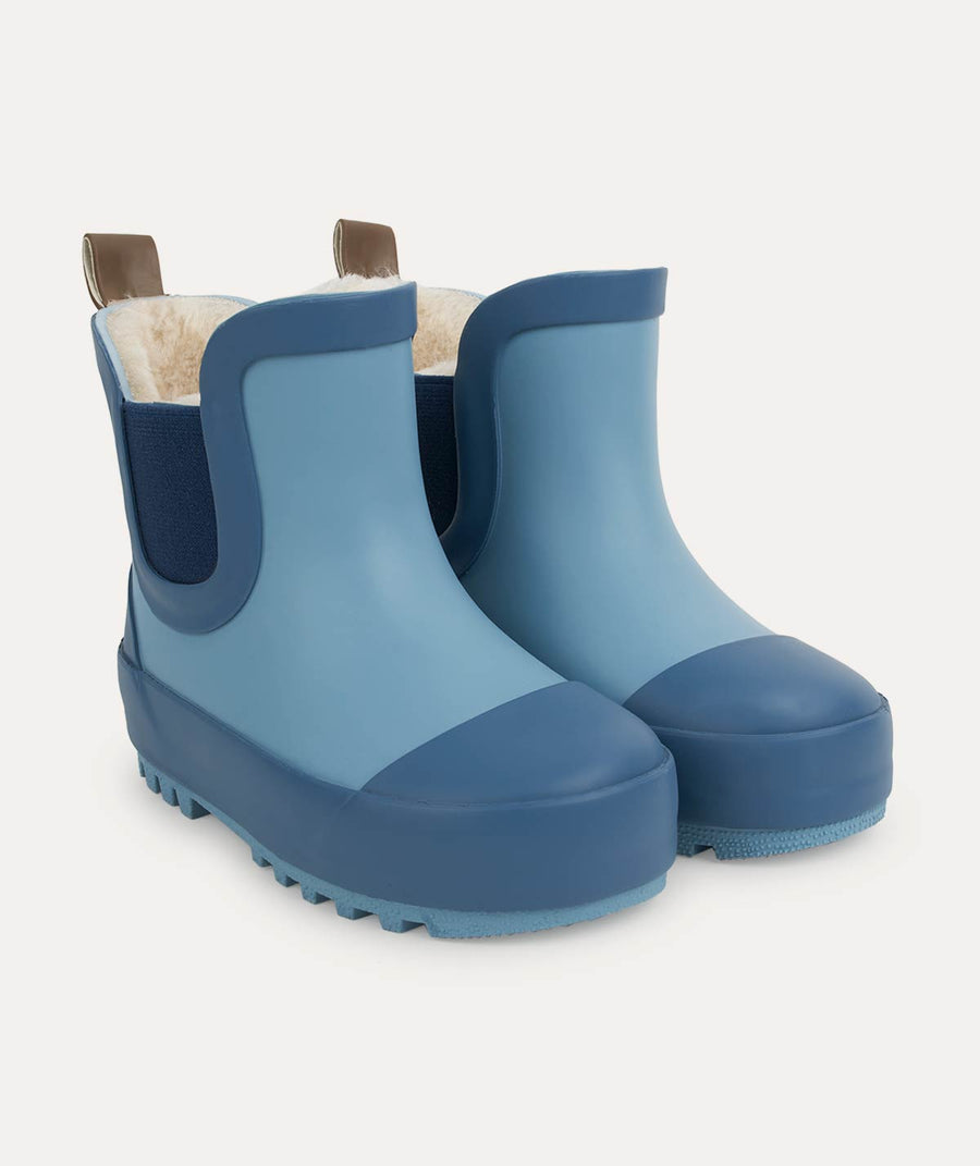 Short Rain Boot - Cornflower/ Bark Mix