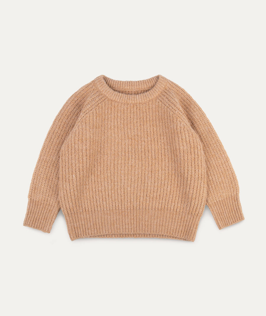 Soft Knit Jumper - Biscuit