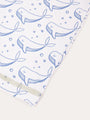 3/4 Sleeve Sunsuit -  Bubbles Whale Print