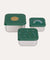 Stainless Steel Snack Box Set of 3 - Green