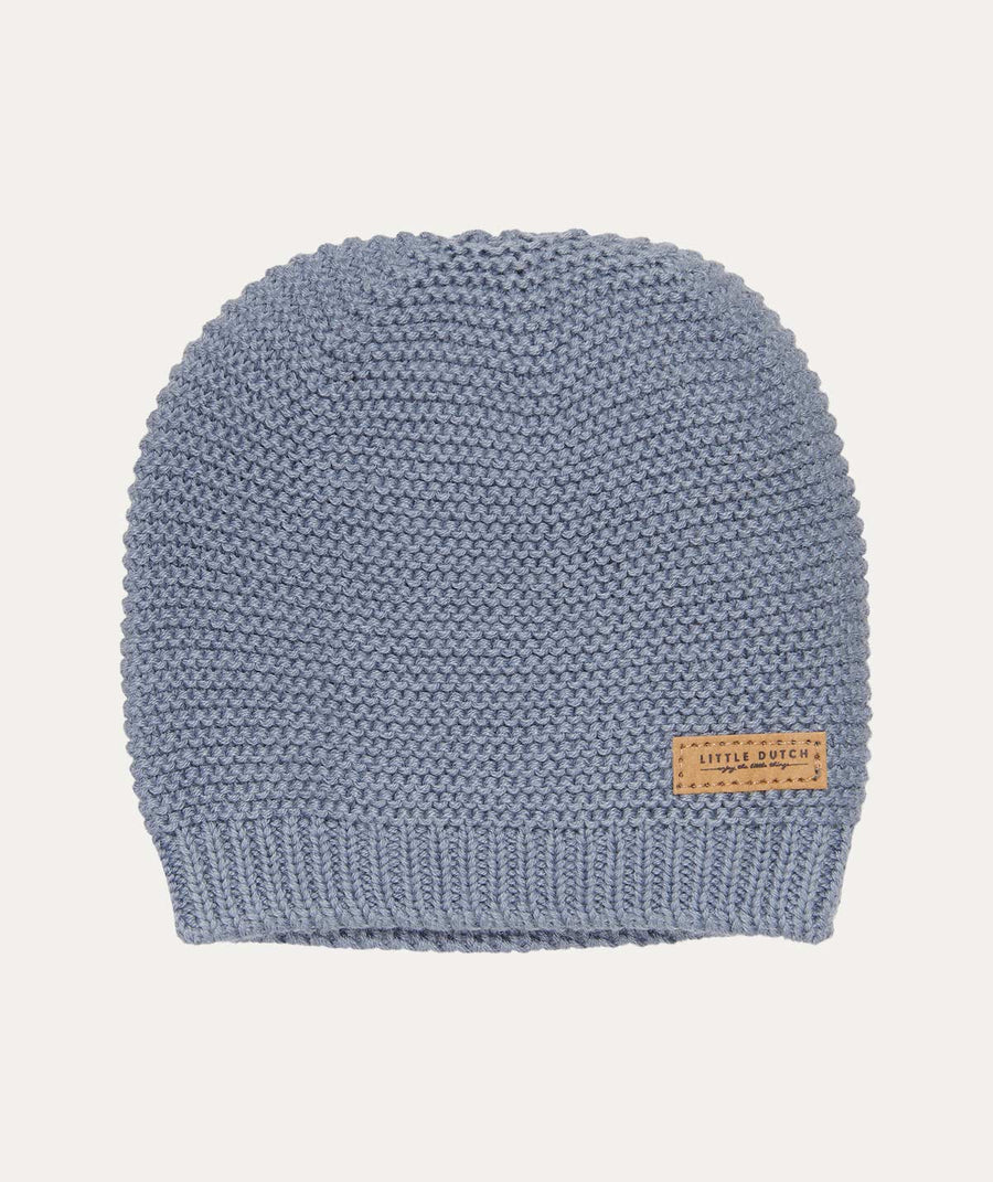 Knitted Baby Cap - Blue