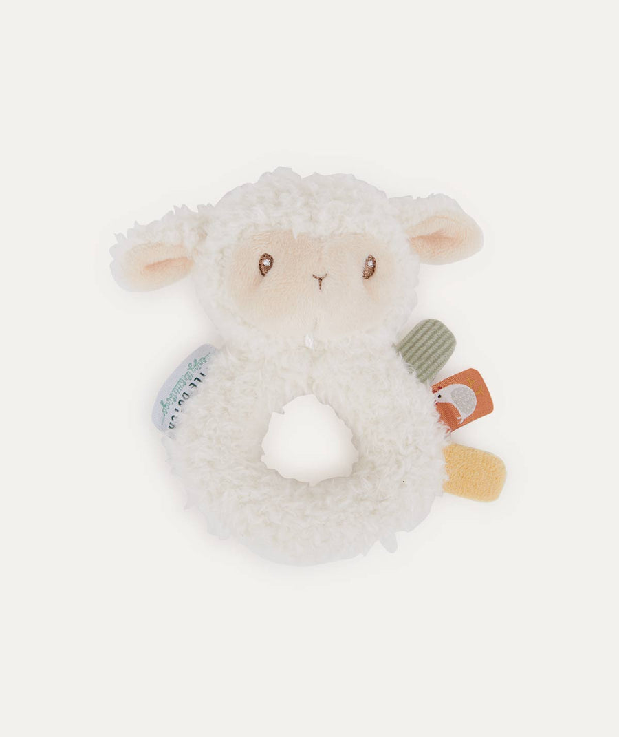 Sheep Rattle - White