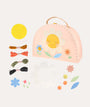 Flower Embroidery Suitcase - Multi