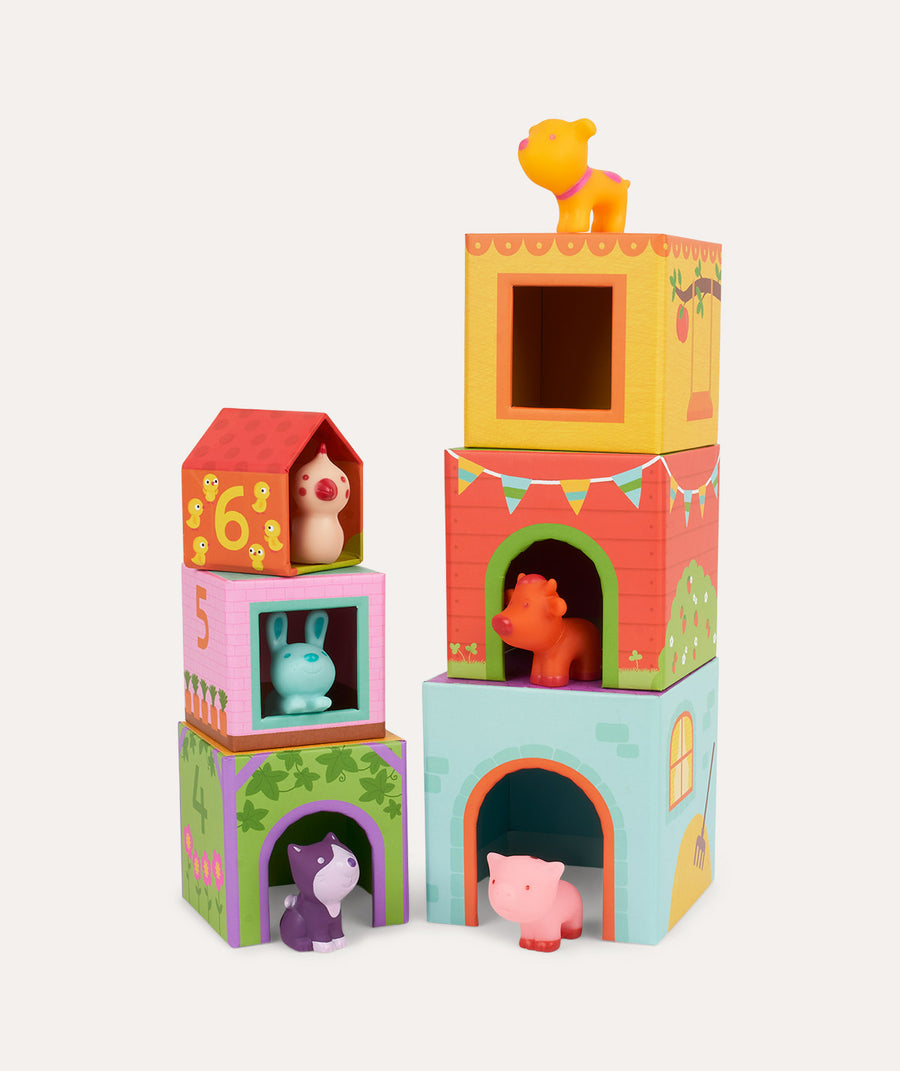 Farm Animals Stacking Blocks - Multi