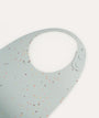 Silicone Bib Confetti - Blue