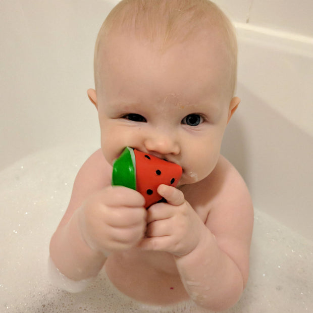 Oli & Carol Wally the Watermelon Teether & Bath Toy First Impression