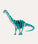 3D Diplodocus Puzzle - Blue