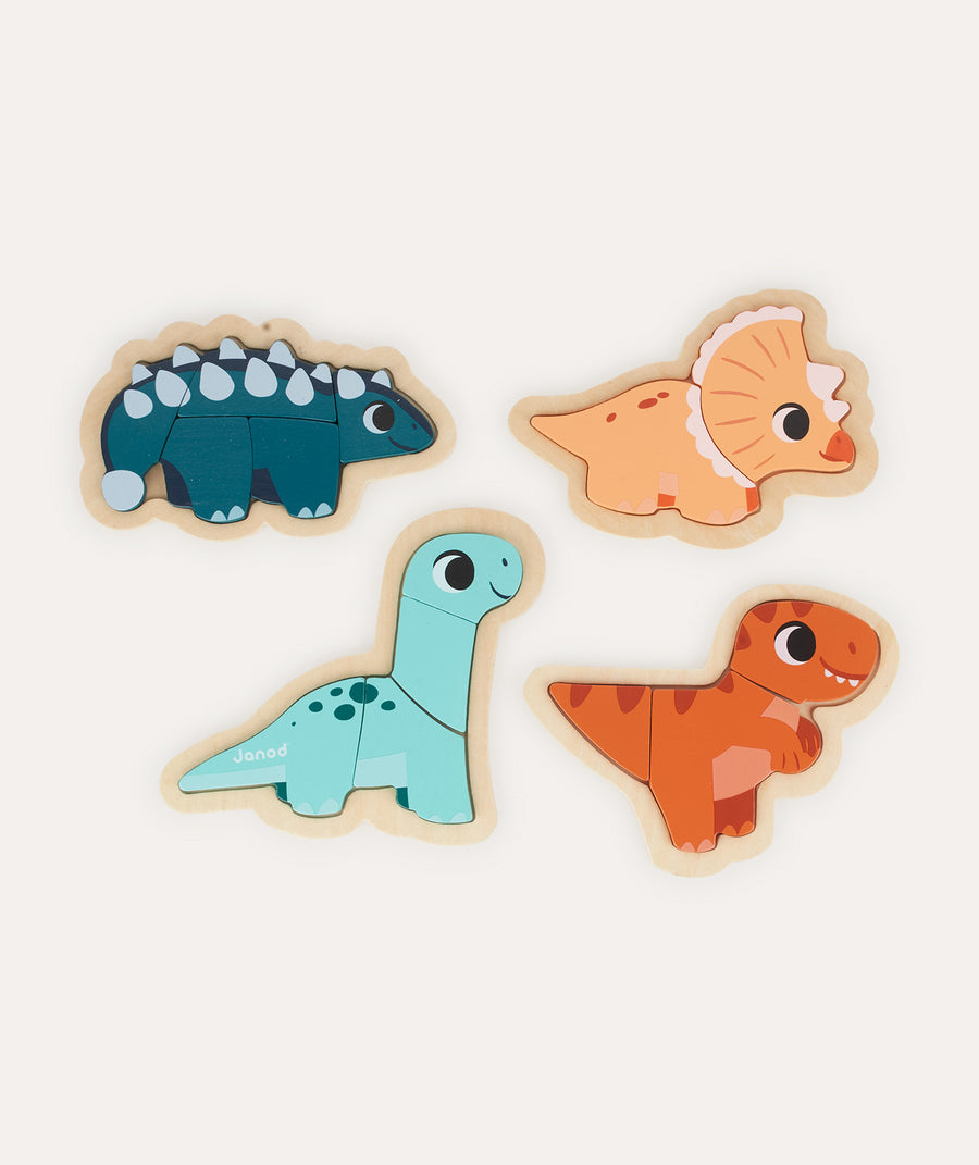 4 Progressive Puzzles - Dinos - Multi