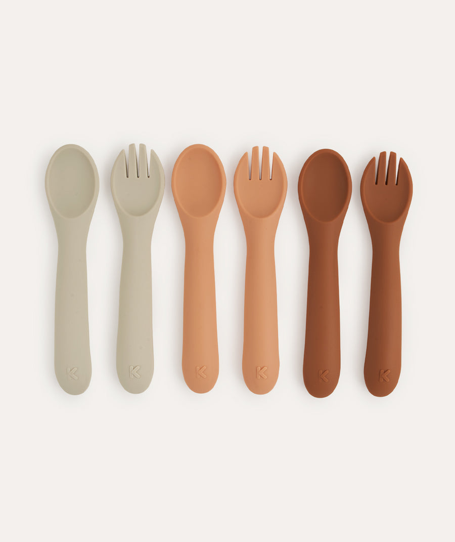 6-Pack Spoons & Forks - Apricot Mix