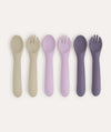 6 Pack Spoons & Forks - Lilac Mix