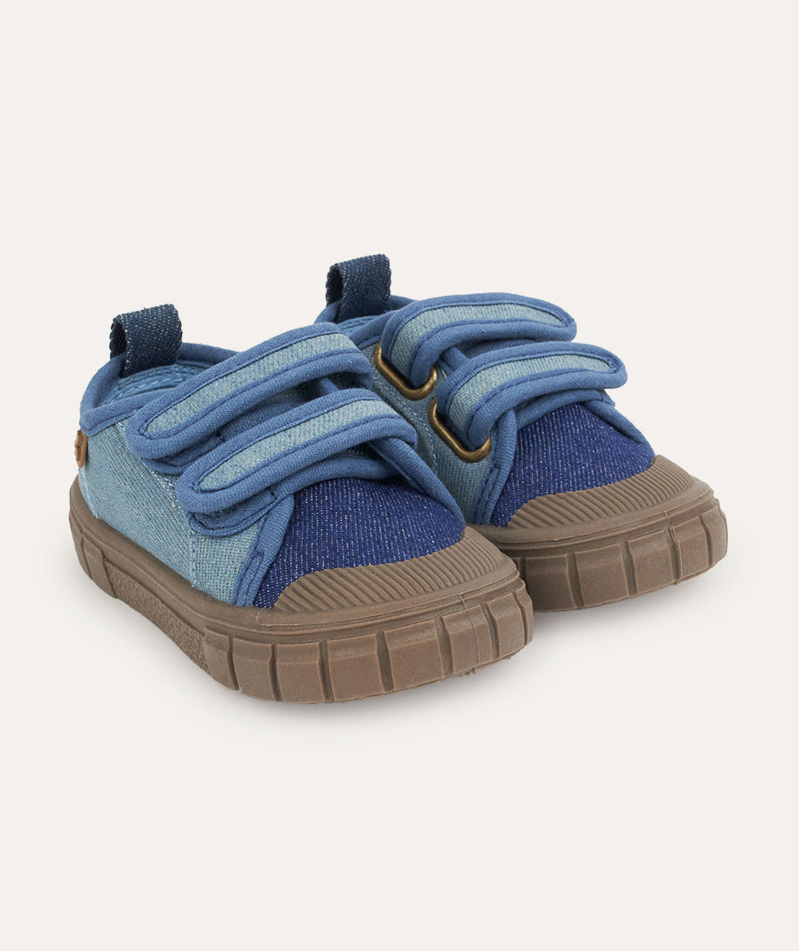 Denim Canvas Trainer - Denim