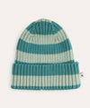 Organic Cotton Beanie - Jade Stripe