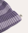 Organic Cotton Beanie - Lavender Stripe