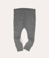 Organic Ribbed Legging - Mid Grey Marl