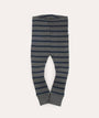 Organic Rib Set - Navy/Grey stripe