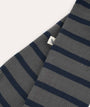 Organic Rib Set - Navy/Grey stripe