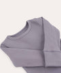 Organic Ribbed Tee - Lilac Mist