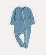 Organic Zip Sleepsuit - Animal Line Print